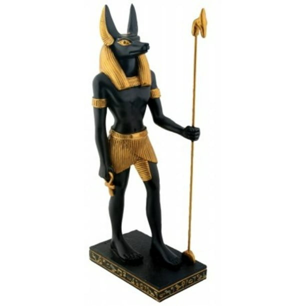 Egyptian Bastet Seated With Golden Accent Figurine Statue Figure Sculpture Egypt